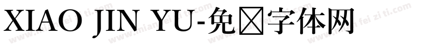XIAO JIN YU字体转换